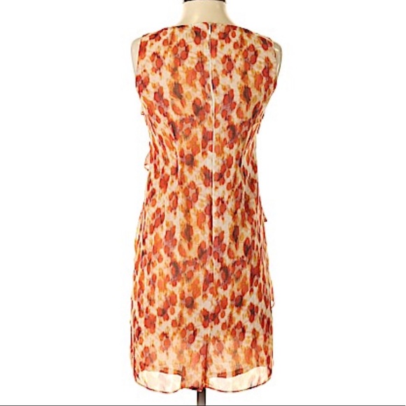 Ann Taylor Petite Dress with Ruffles perfect for fall 4 Petite - Picture 2 of 2